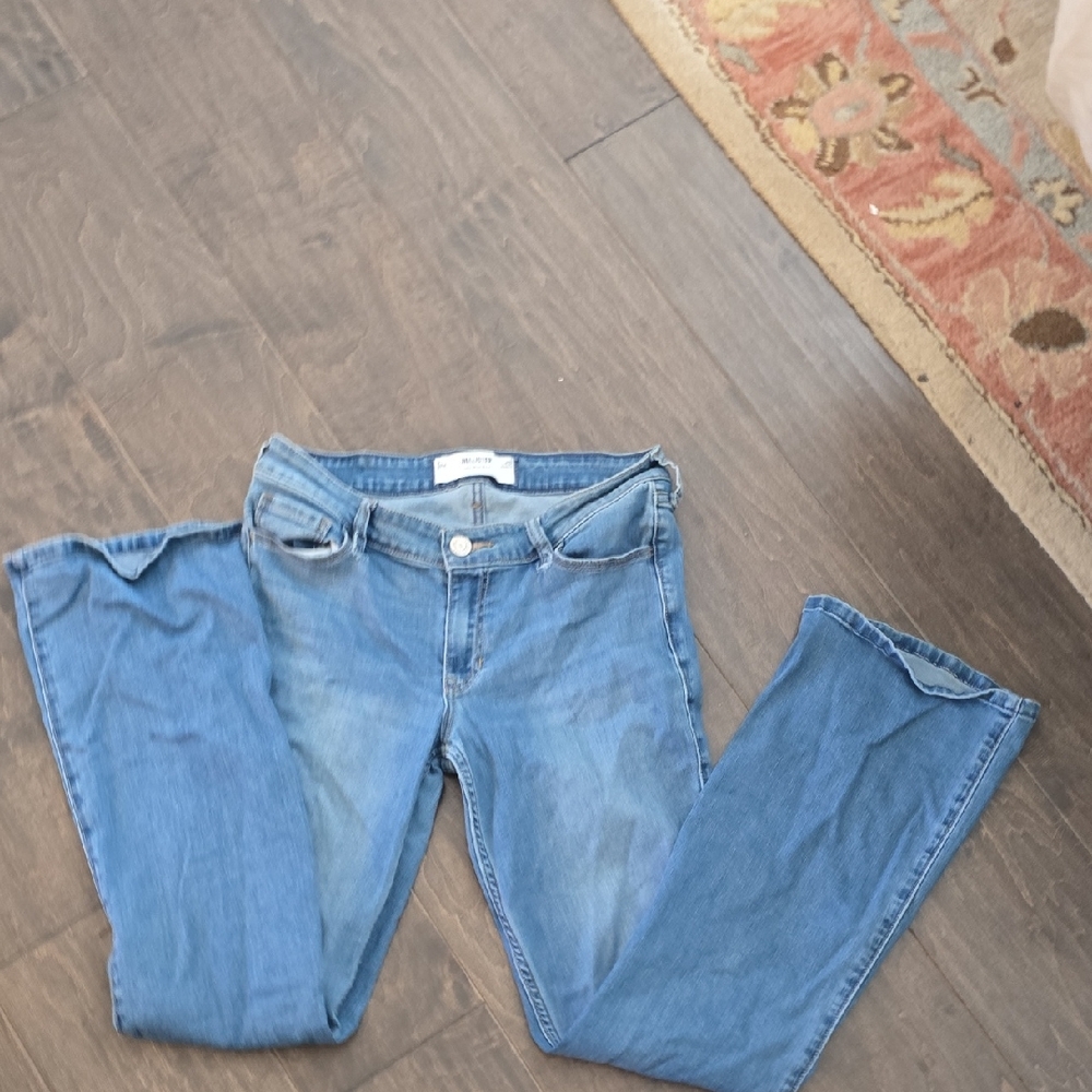 Hollister Women's Boot Cut Jeans - Medium Blue